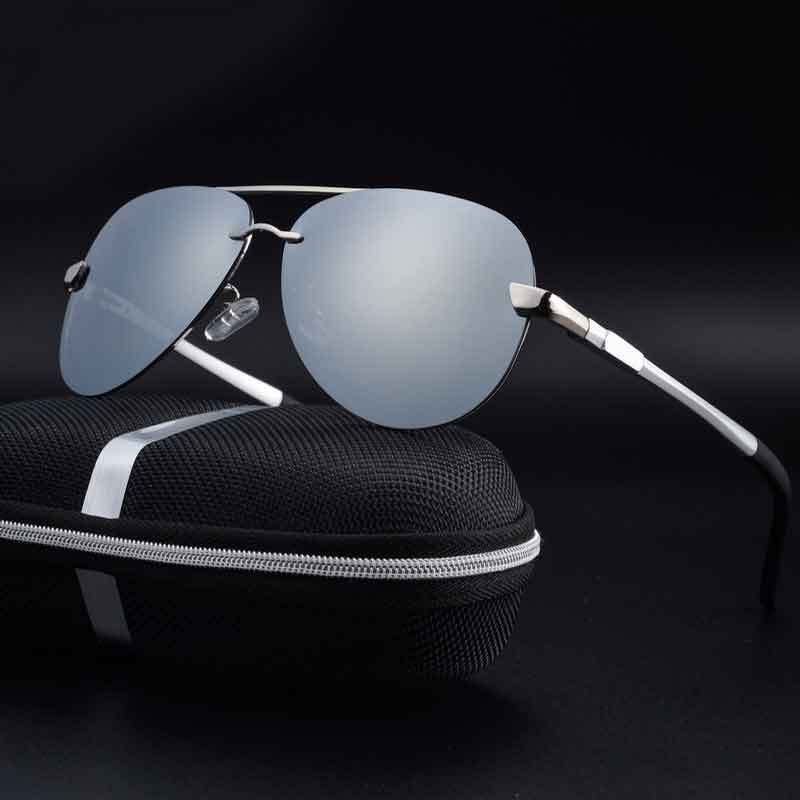 Neue Polarisierte Sonnenbrille Männer Metallrahmen Radfahren Anti-Blu-ray Sonnenbrille