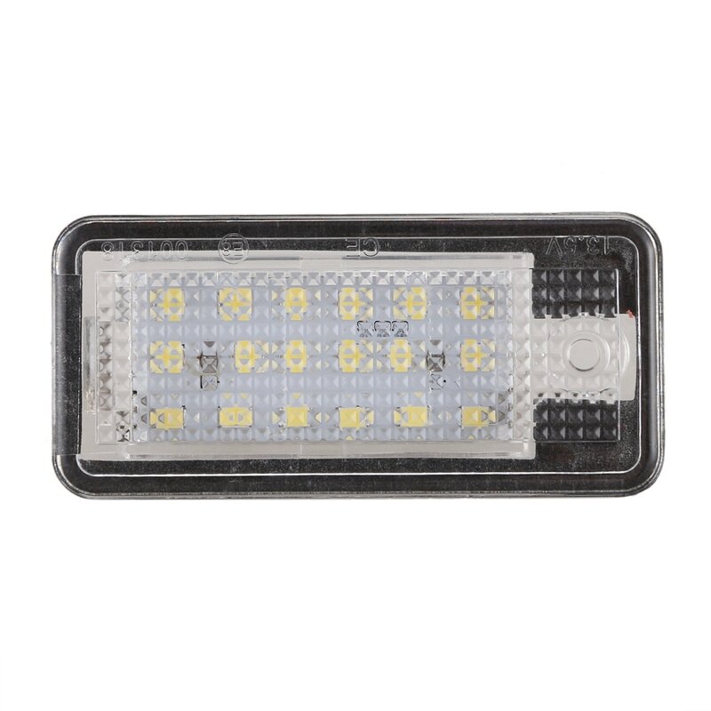 Luz de placa de matrícula LED 2x18 para Audi A3 S3 A4 S4 B6 A6 S6 A8 S8 Q7