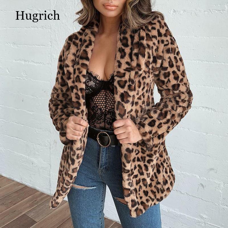 Giacca da donna in pelliccia sintetica cappotto moda leopardo stampato scialle Shaggy scollo cappotti a maniche lunghe elegante autunno inverno capispalla calda