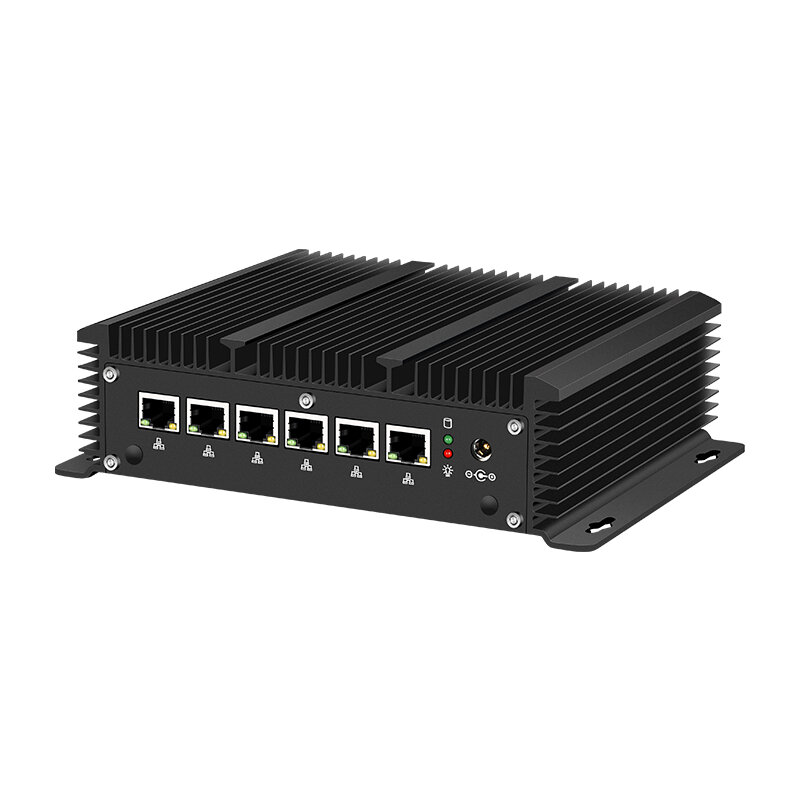 Mini PC Intel Core i7 10610U i5 1245U Firewall Router 6x2.5G Ethernet RS232 4G SIM Slot supporto Windows Linux Pfsense OPNSense