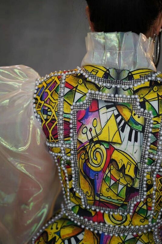 Kostum Pertunjukan Penyanyi Pakaian Klub Malam Performa Panggung Catwalk Selebriti Ulang Tahun Mutiara Berlian Imitasi Jarang Wanita
