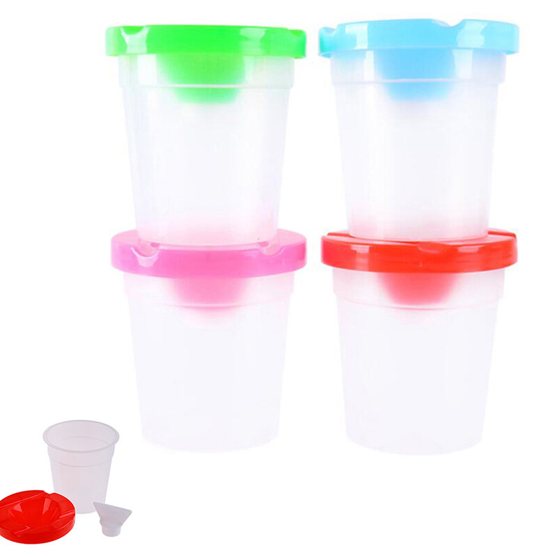 Wasser leckage prävention DIY Kinder Waschen Tasse schreiben pinsel Tasse Farbe Tasse Malerei Handgemachte Accessoires Gelegentliche anlieferung