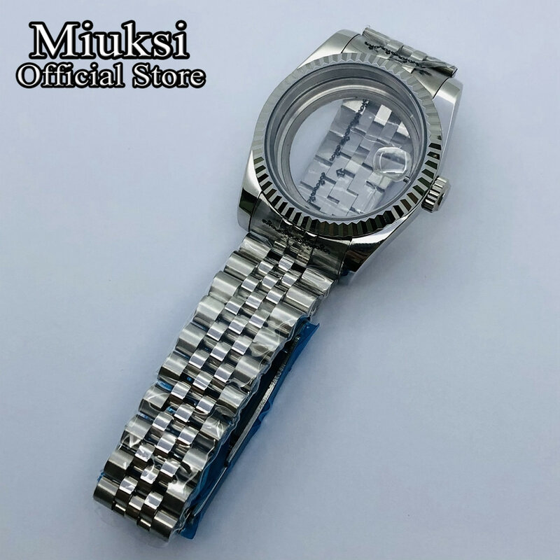 Miuksi-caja de cristal de zafiro para reloj, accesorio compatible con NH35 NH36 NH34 ETA2824 2836 Mingzhu DG2813 3804 Miyota8205 8215 PT5000, 36mm/40mm