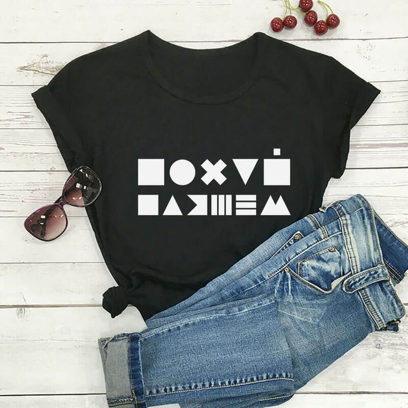Camiseta de manga curta unisex feminina 100% algodão, cirílico, cifra russa, top casual engraçado de verão, camiseta com slogan, camisas de presente