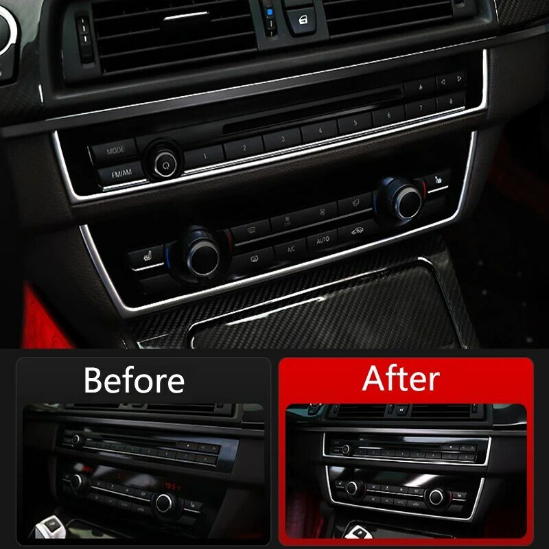 Car Inner Door Audio Speaker Gearshift Panel Door Armrest Cover Trim Stickers Auto Accessories for BMW 5 Series F10 F18 2011-17