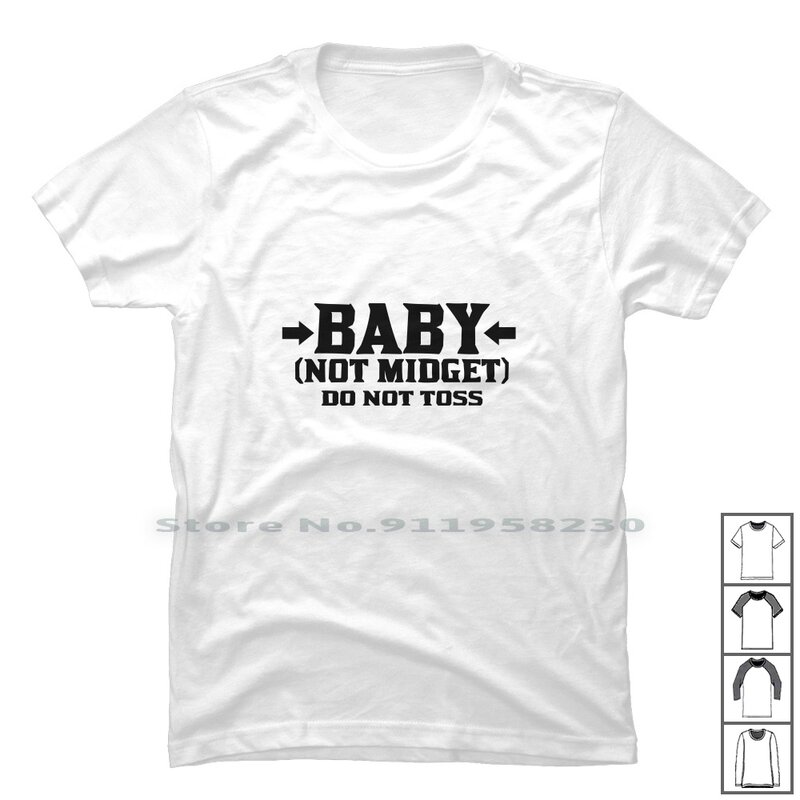Baby Not Midget non tosare! Maglietta 100% cotone Nerd Geek a Ny No Mi Do Ba Funny Geek