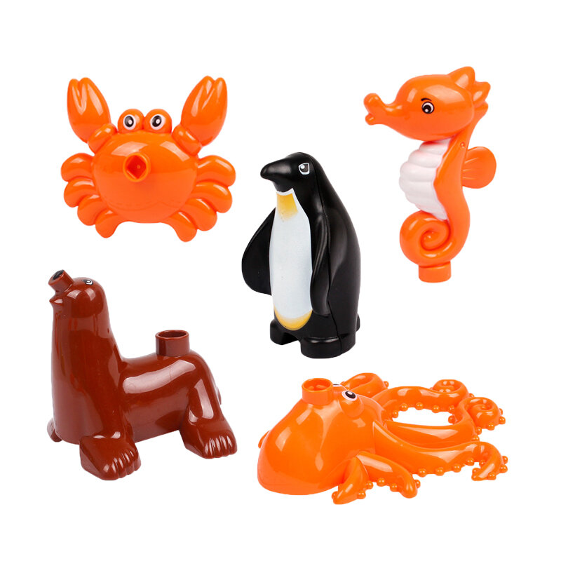 Große Bausteine Tiere Montieren Zubehör Kompatibel mit Ziegeln Zoo Sets Dinosaurier Kreativität DIY Spielzeug für Kinder Geschenk