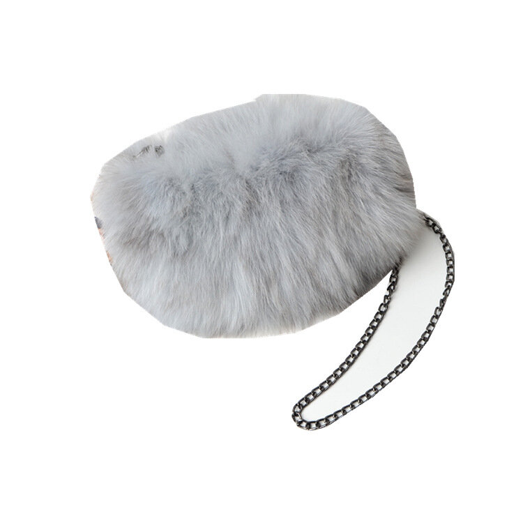 2020 Winter Fashion Fur Bag Warm Hand Bag Warm Fox Fur Large Capacity Bag Women Shoulder Chain Messenger Bag Real Hair Wholesale