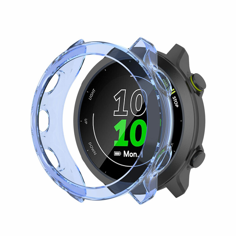 Protector Case Voor Garmin Forerunner 55 158 Smartwatch Beschermhoes Shell Frame Bumper Clear Soft Ultradunne Tpu Accessoires