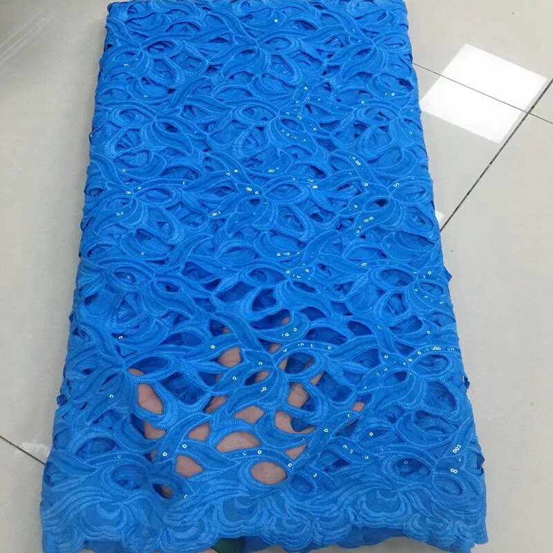 Nigerian French Guipure Cord lace 2022 High Quality African Chemical tulle Lace Embroidery Flower Sewing Material TS9818