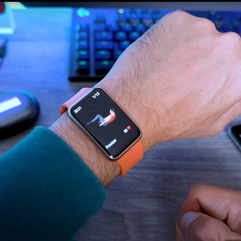 Silikon band + fall Für Huawei Uhr FIT Gurt Smartwatch Zubehör abdeckung Armband Gürtel armband Huawei Uhr fit neue strap