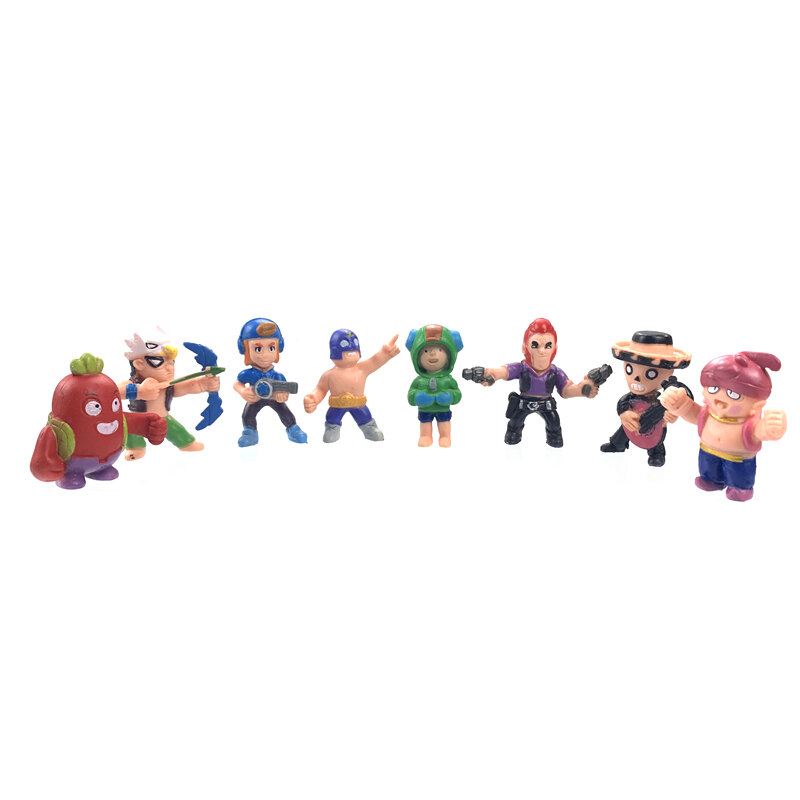 Gioco di stelle dei cartoni animati, 8 pezzi, eroe dei cartoni animati, Anime, Figure, modello, modello, hully Leon Primo, bambole, ragazzo, ragazza, giocattoli, regalo di compleanno per bambini