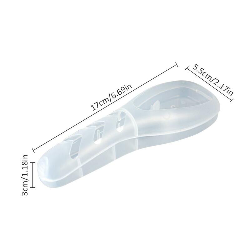 Scatola portaoggetti da viaggio per rasoio scatola per cartucce trasparente antipolvere per rasoio Gillette organizzatore per forniture quotidiane da uomo