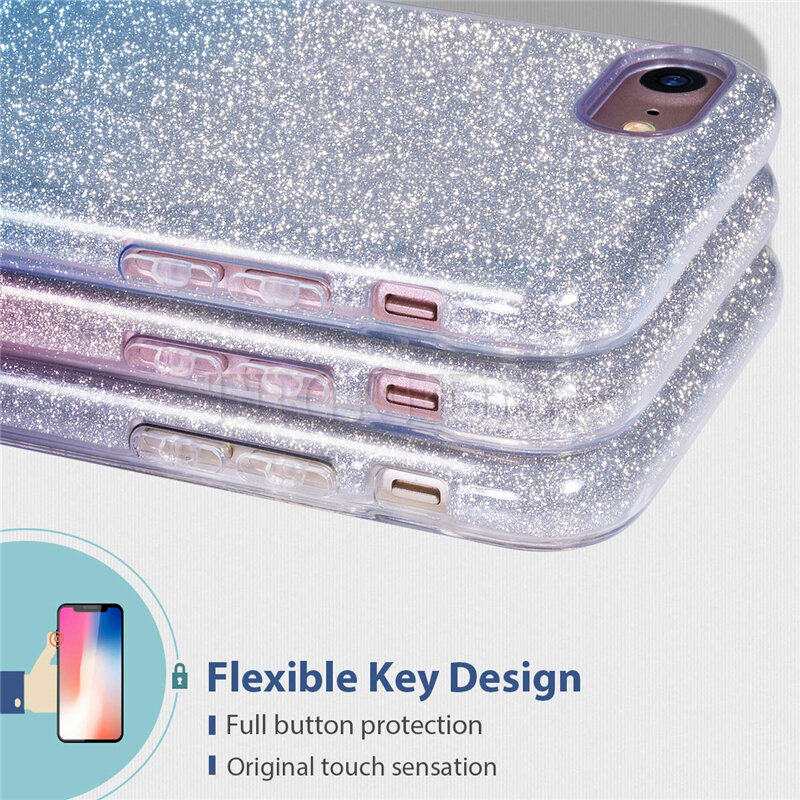 Glitter Soft Case Para Huawei P30 P20 Lite P Inteligente Z Mais Y5 Y6 Pro Y7 Y9 Prime 2019 Honra 10i 10 8X 8A 8C 8S Companheiro 20 Cobertura Lite