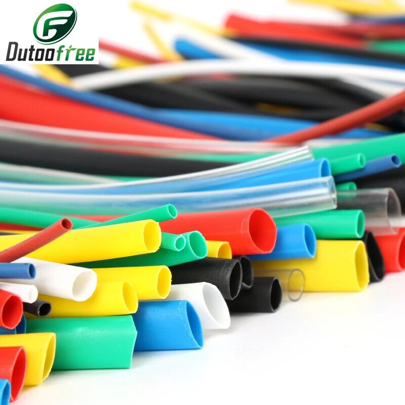 Kits de tubos de Cable eléctrico para coche, envoltura de Tubo termorretráctil, manguito surtido de 7 colores mezclados, envoltura de alambre, 140 Uds.