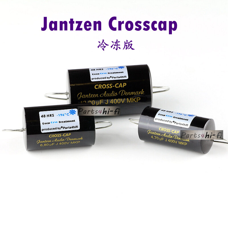 Jantzen-audio-condensador MKP de película de aleación de aluminio y zinc, tapa cruzada, serie Dinamarca, 400V, versión congelada opcional, envío gratis, 2 unidades por lote