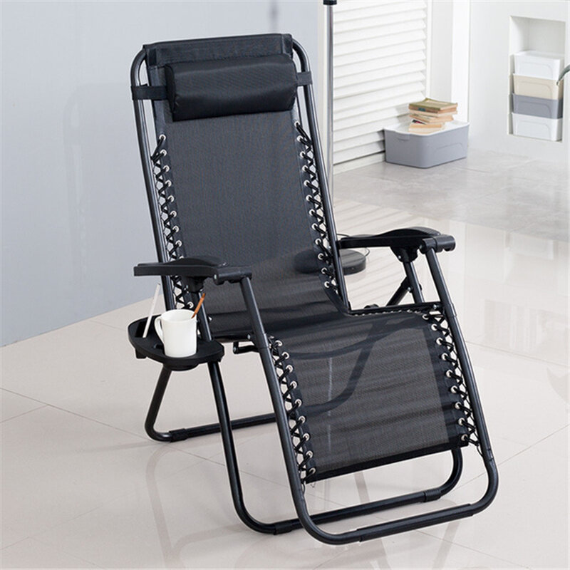 Folding Nap Recliner for Men, Luxury Nap Bed, Office Lounge Chair, Old Man Chair, cadeira de praia ao ar livre, Home Furniture