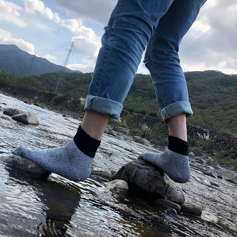 Anti-cut Split Toe Socks 5-level Cut Resistance Barefoot Protective Non-slip Outdoor Camping Beach Wear-resistant Hiking Socks