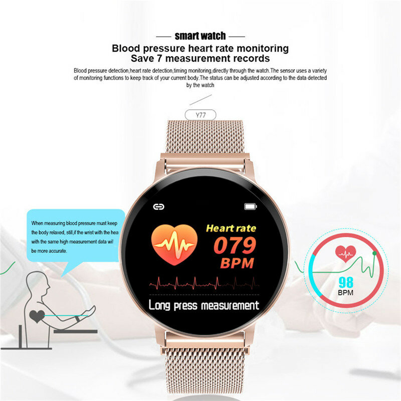LIGE Smart Bracelet Women Waterproof Fitness Tracker Heart rate Blood Pressure Monitor Pedometer Sport Watch Smart wristband+Box