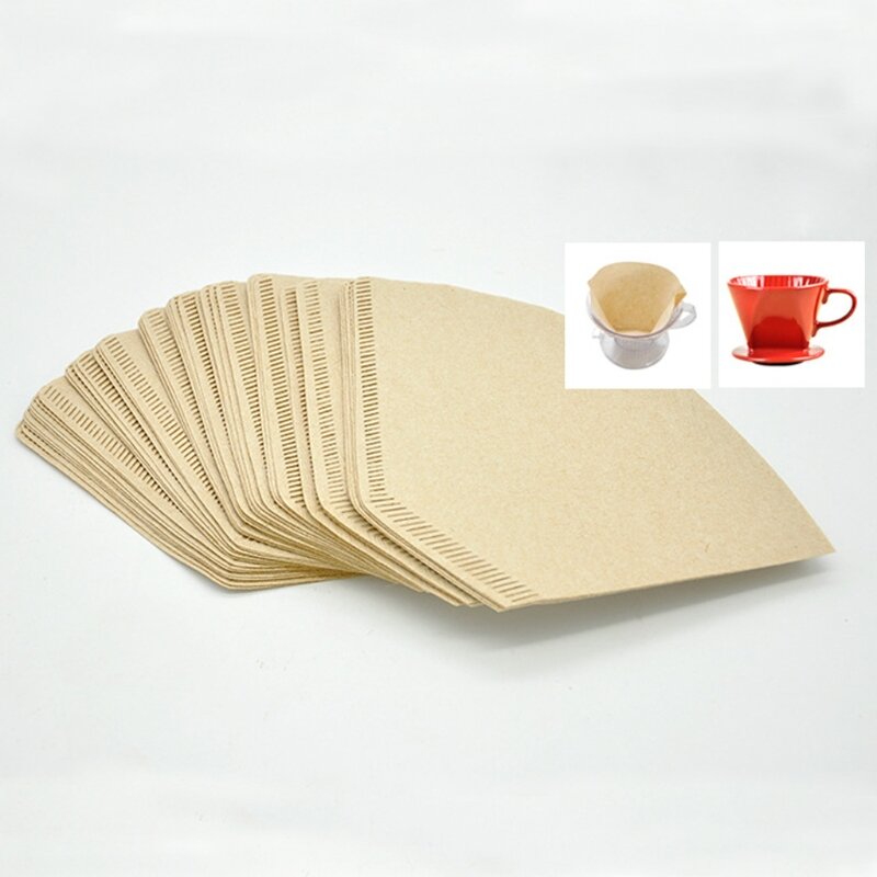 Tasse à café en forme de 101 "V", papier filtre, Machine à expresso, feuille de filtre pour Pot à moka