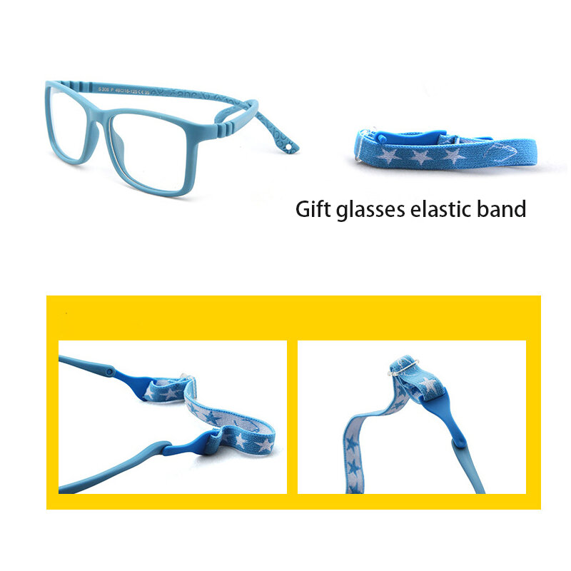 IENJOY lunettes de blocage de lumière bleue enfant optique lunettes monture pliable lunettes TR90 Ultra légères lunettes pour enfants