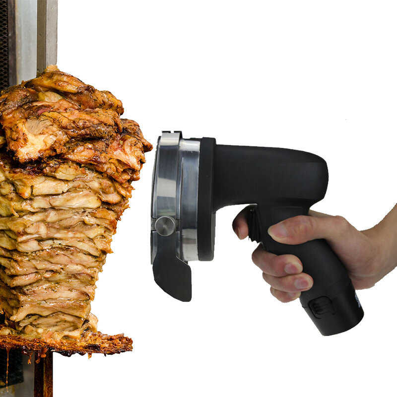 Cortador eléctrico de carne asada Shawarma, rebanador de Kebab de mano comercial, cuchillo para Doner BBQ Beaf, máquina de corte de 110V-240V