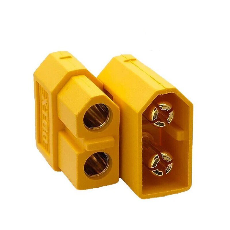 Conector de plugue, 5 pares xt60 cor preto amarelo macho & fêmea plug para imax b6 equilíbrio carregador acessório rc lipo/ni-cd bateria