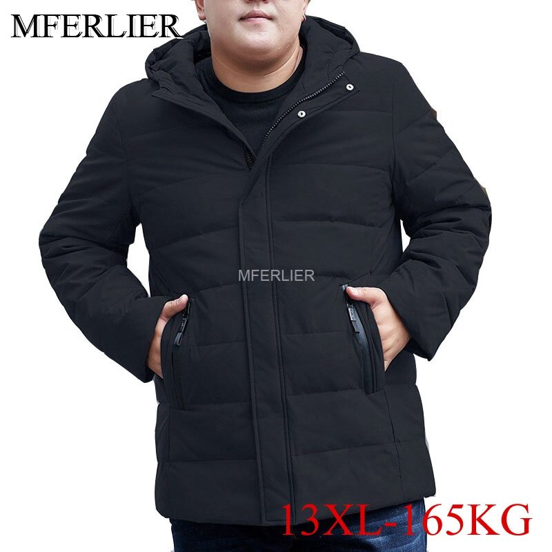 Winter 13XL 165KG Men's Down Jackets Large Size 12XL 11XL 10XL 9XL 8XL Bust 170cm Loose Jackets