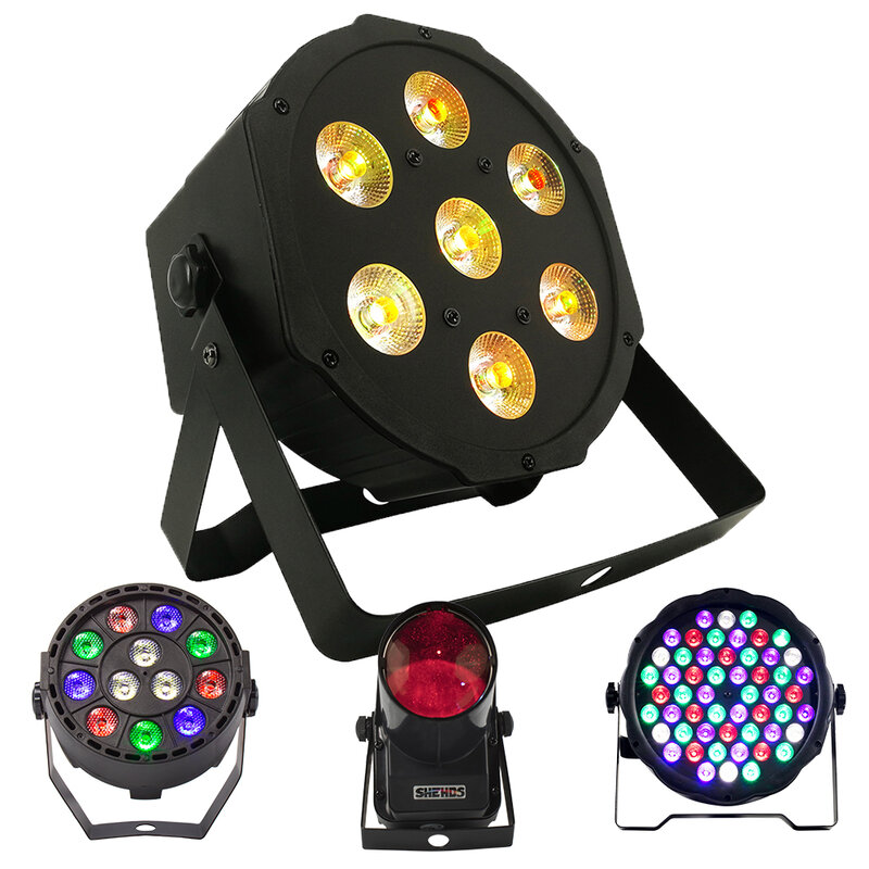 1 sztuk LED 7x1 8W/7x1 2W/54x 3W/12x3WRGBWA + lampa Par UV z DMX512 6 W 1 światło sceniczne efekt mycia DJ Disco Mini Led Spotlighting 10W