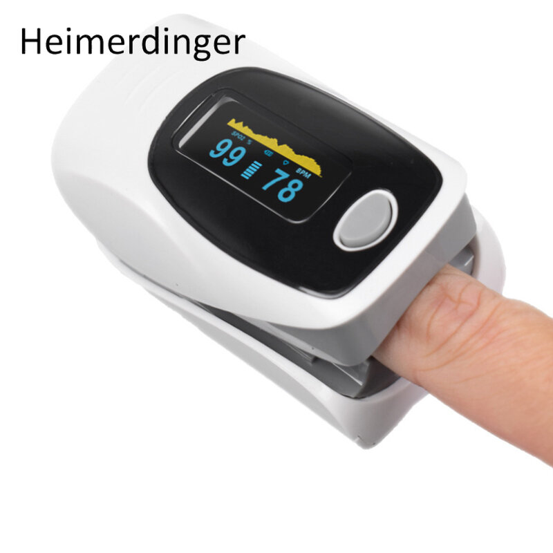 Fingertip oxímetro de pulso oxigênio no sangue portátil sensor pulso monitor freqüência cardíaca spo2 ferramenta cuidados saúde para adultos crianças ce
