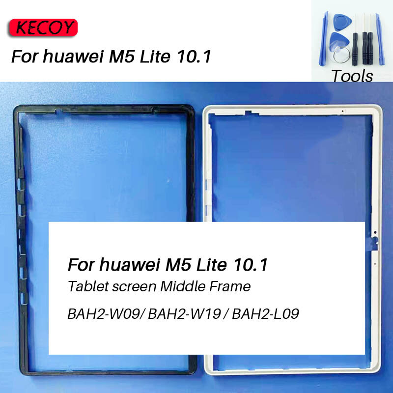 Soporte para pantalla de tableta Huawei MediaPad M5 Lite 10 10,1, Marco Frontal Medio, BAH2-W09, BAH2-W19, 1 unidad