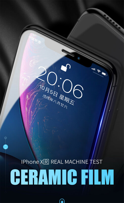 Protecteur d'écran en céramique, Film souple antidéflagrant pour iPhone 12 Mini 11 Pro XS Max XR X 8 7 6S Plus SE2