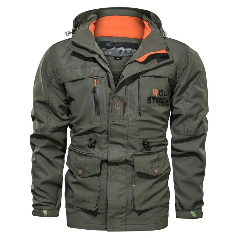 Men's Jacket Autumn Multi-pocket Military Tactical Jackets Windbreaker Male Sportswear Coats Outdoor Clothing