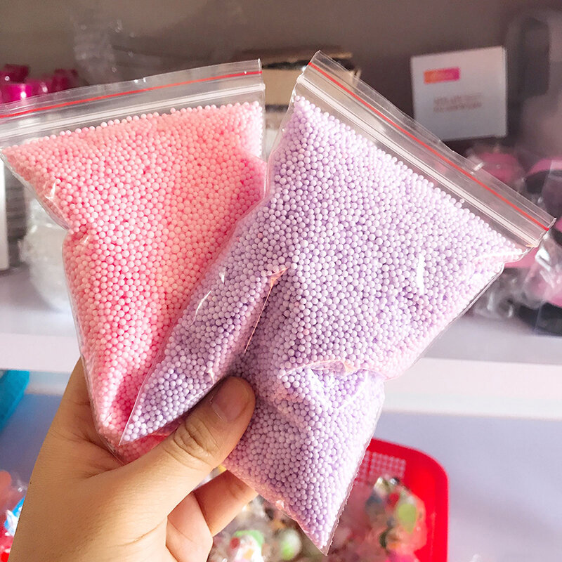 One Pack หิมะ Slime Balls อุปกรณ์สารเติมแต่ง Slimes ลูกปัดทั้งหมดสำหรับ Slime โฟมฟิลเลอร์ Charms Clay Diy Lizun Craft อุปกรณ์