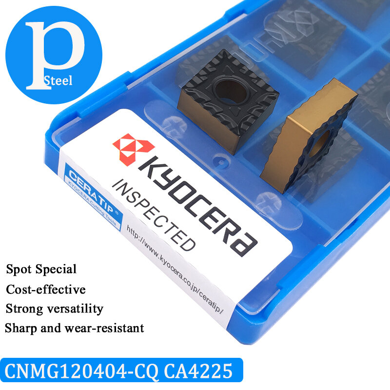 10 قطعة CNMG120404 CQ CA4225 100% الأصلي ذو لونين كربيد للصلب CNMG 120404 جودة عالية تحول أداة CNC مخرطة أدوات