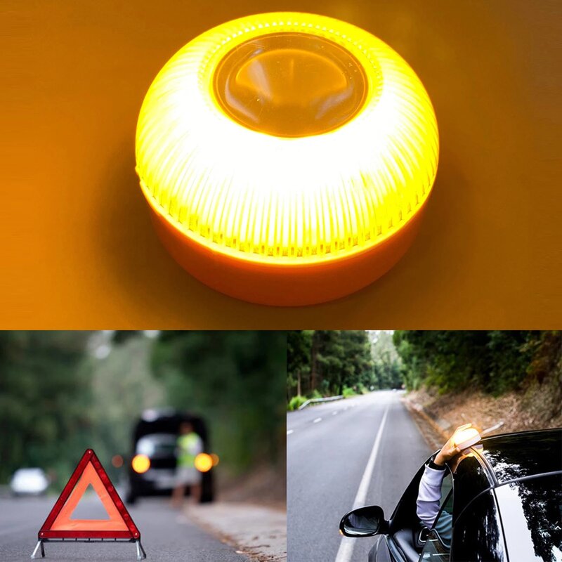 KinJoin ใหม่ LED Light กันน้ำชาร์จไฟกระพริบ LED ไฟเตือนตำรวจจับ Thief Warning Light