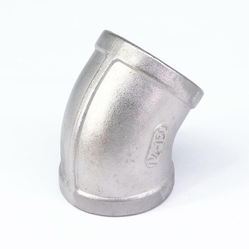1-1/4 дюйма BSP внутренняя резьба 304 нержавеющая сталь 45 градусов коленчатый фитинг для трубы соединитель Вода Масло воздух