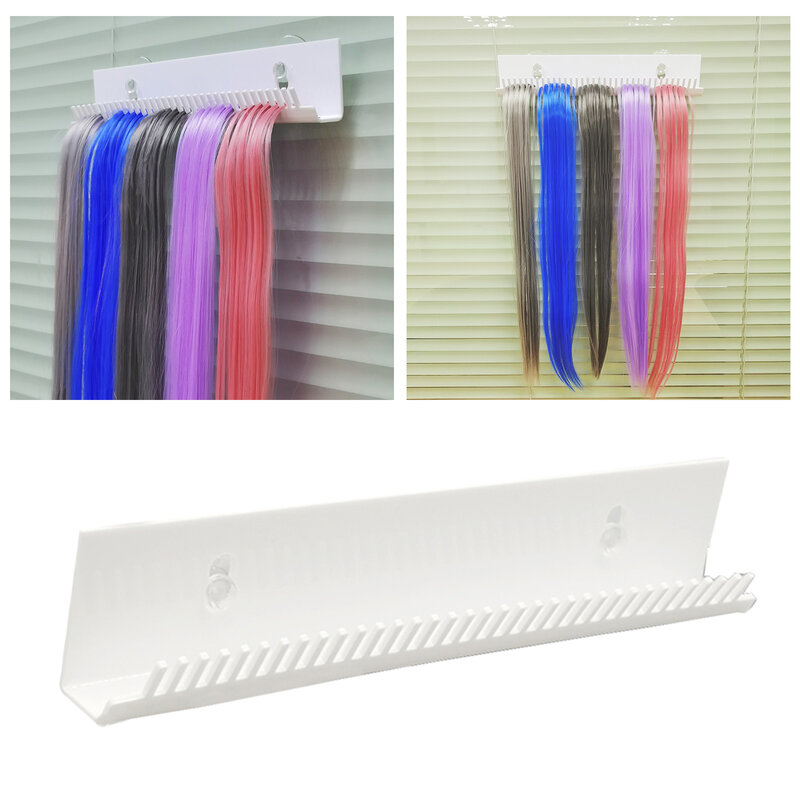 Professional Acrylic Hair Extensions Sectioning Holder Organizer Rack Hanger Beaded Weft Hair Extension Hanger Holder Rack