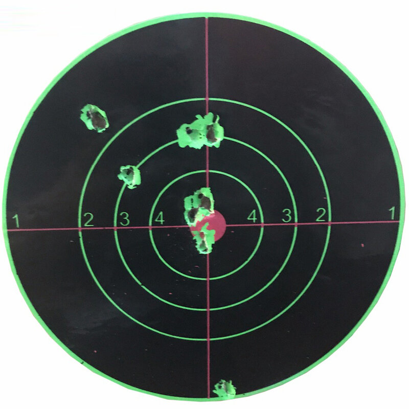 10 Buah 5.5 Inci Stiker Target Percikan Bunga Objektif Warna-warni Menembak Target Perekat Reaktivitas Sasaran Sasaran