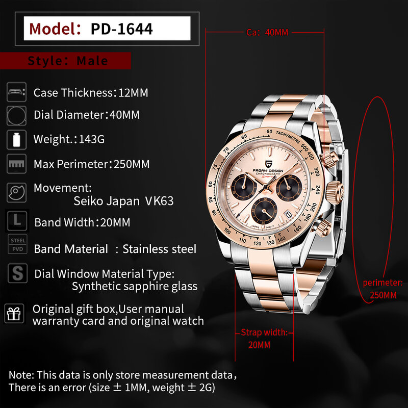 Nowy PAGANI projekt marki męskie zegarki automatyczne data zegarek człowiek biznesu kwarcowy zegarek mężczyźni sport stali wodoodporny zegarek 2020