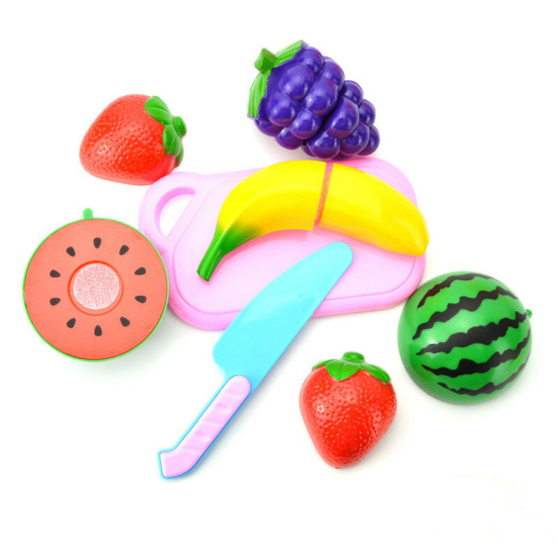 Educación para niños divertido juguetes de aprendizaje para niños juego de rol de cocina frutas vegetales juguete de corte conjunto GiftW807
