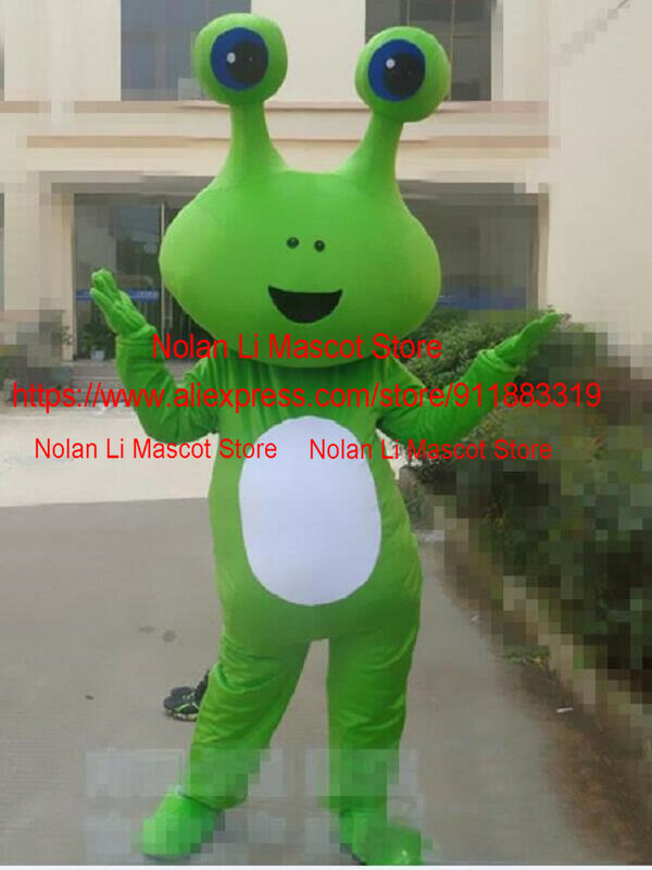 녹색 개구리 마스코트 코스튬 만화 캐릭터 멋진 드레스, 학교 이벤트, 성인 생일 파티, 여행 1178, 핫 세일