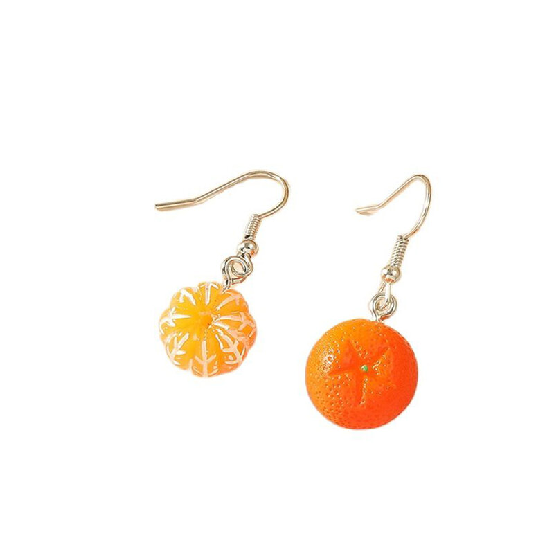 ผิดปกติต่างหูผู้หญิงสีส้มผลไม้ Drop ต่างหูระย้า2023สำหรับวัยรุ่นตลกหญิงแหวนของขวัญเครื่องประดับสแตนเลส