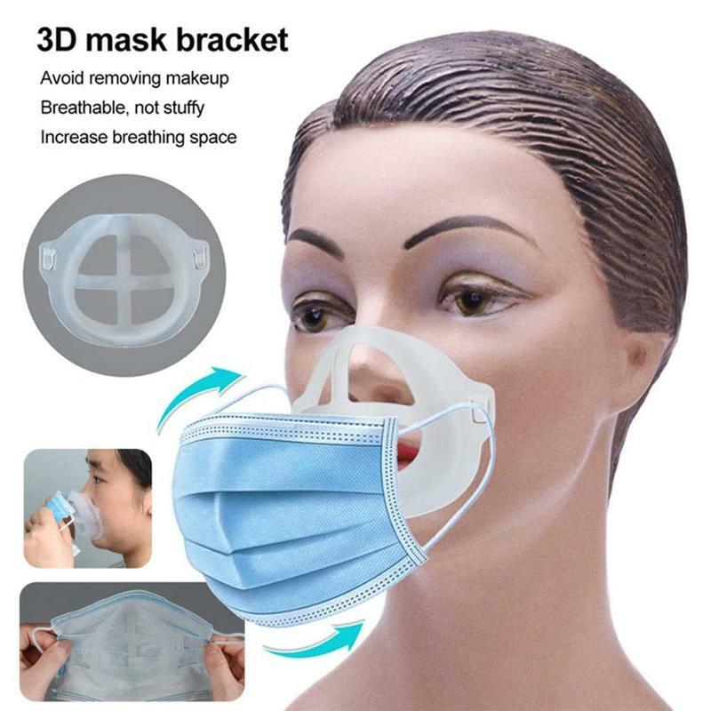 Mascarilla Unisex reutilizable a prueba de polvo, soporte para mascarilla 3D, accesorios para máscara, prevención de niebla en espejo, soporte para mascarilla sin problemas, 1/5 Uds.