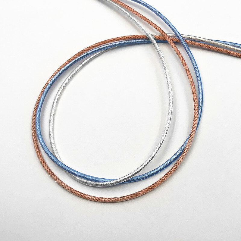 6meters Graphene litz Type6 single crystal copper silver-plated wire 140 core OD: 1.8mm