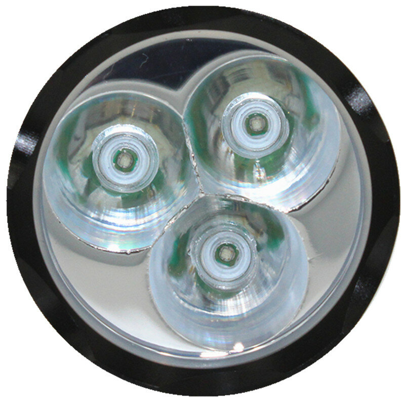 Linterna LED brillante XM-L Q5 para exteriores, lámpara de 1200 lúmenes, 2 pilas 18650, cargador para Camping y senderismo, 3 unidades