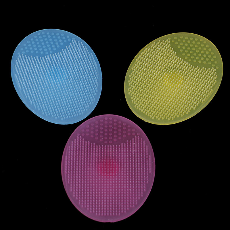 1PCS Colorful Baby Silicone Cleanser Pads Face Wash Brush Exfoliating Cleansing Blackhead Remover Face Skin Care Tools