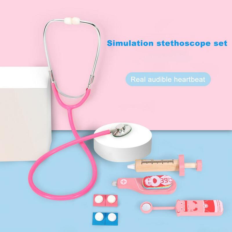 Zachte Kleur 5 Stks/set Magnetische Miniatuur Arts Kit Speelgoed Premium Textuur Kids Doctor Speelgoed Rijke Accessoires Voor Thuis
