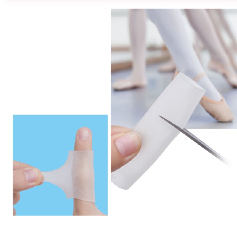 10 pezzi di protezione per tubi per dita in Gel di Silicone manicotti per dita per alleviare il dolore all'attrito strumento per la cura del piede protezione per le dita