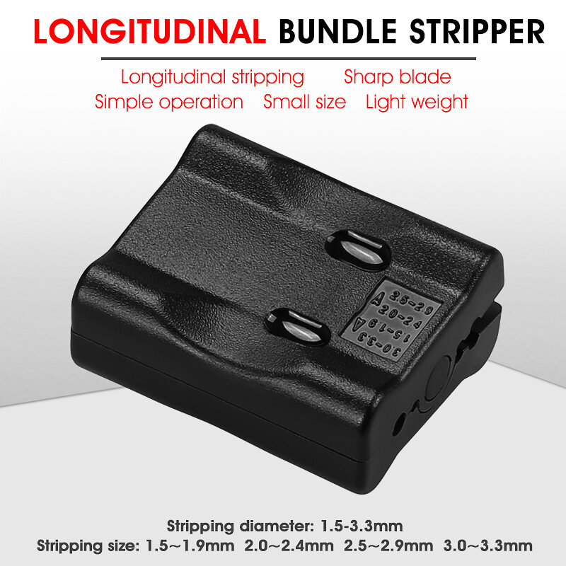 1.5-3.3mm fibra ottica cavo Stripper tubo fascio sciolto tubo taglierina cavo longitudinale giacca taglierina FTTH strumenti